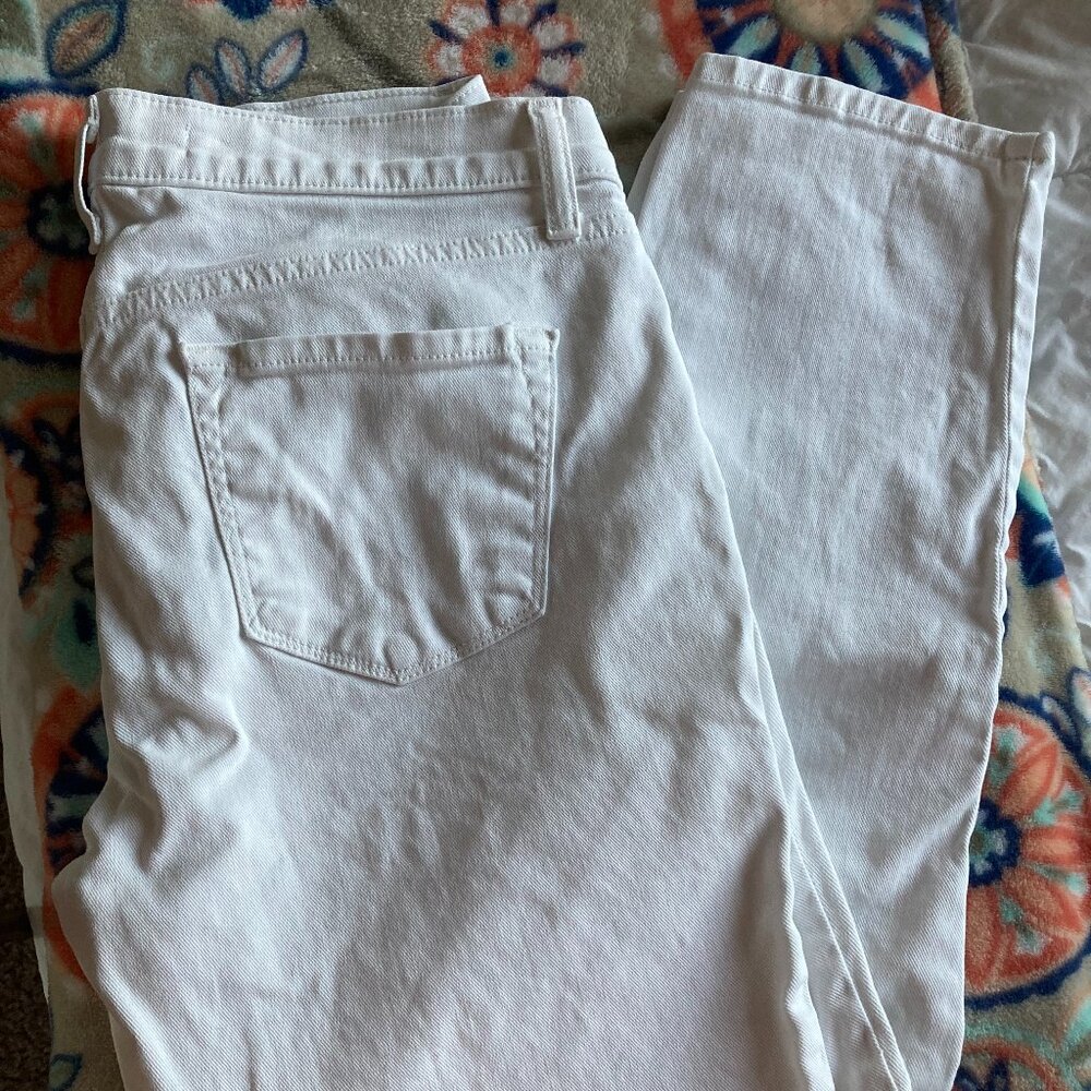 Cropped White Jean